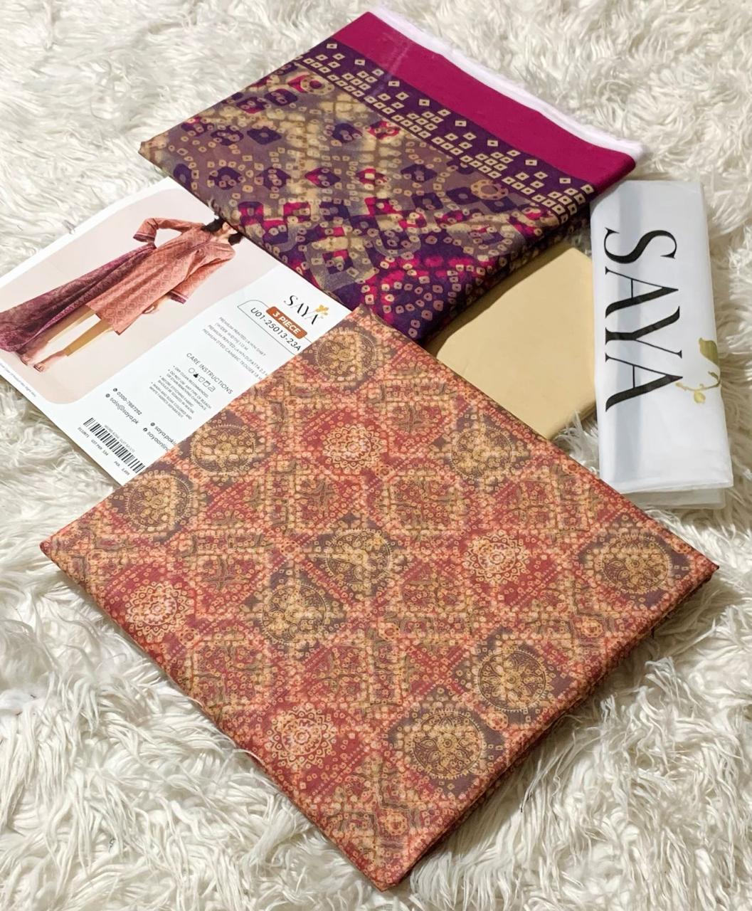 SAYA Lawn 3 Piece