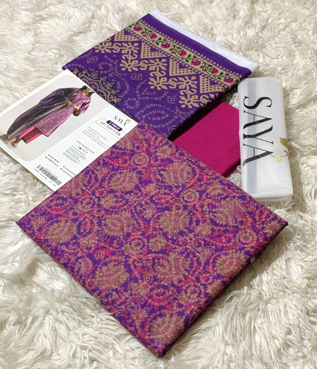 SAYA Lawn 3 Piece