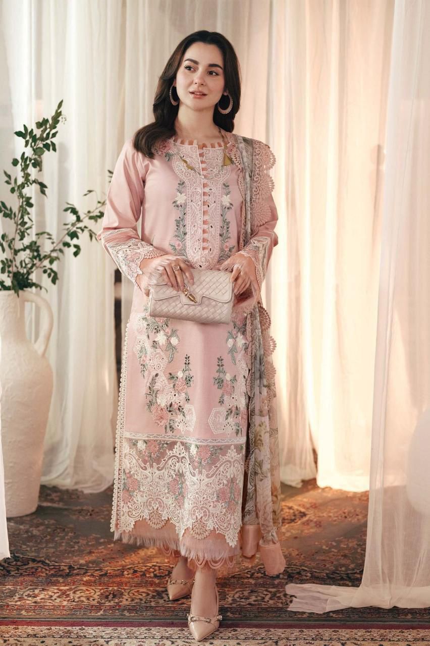 JADE Hania Amir Inspired Embroidered Lawn Suit
