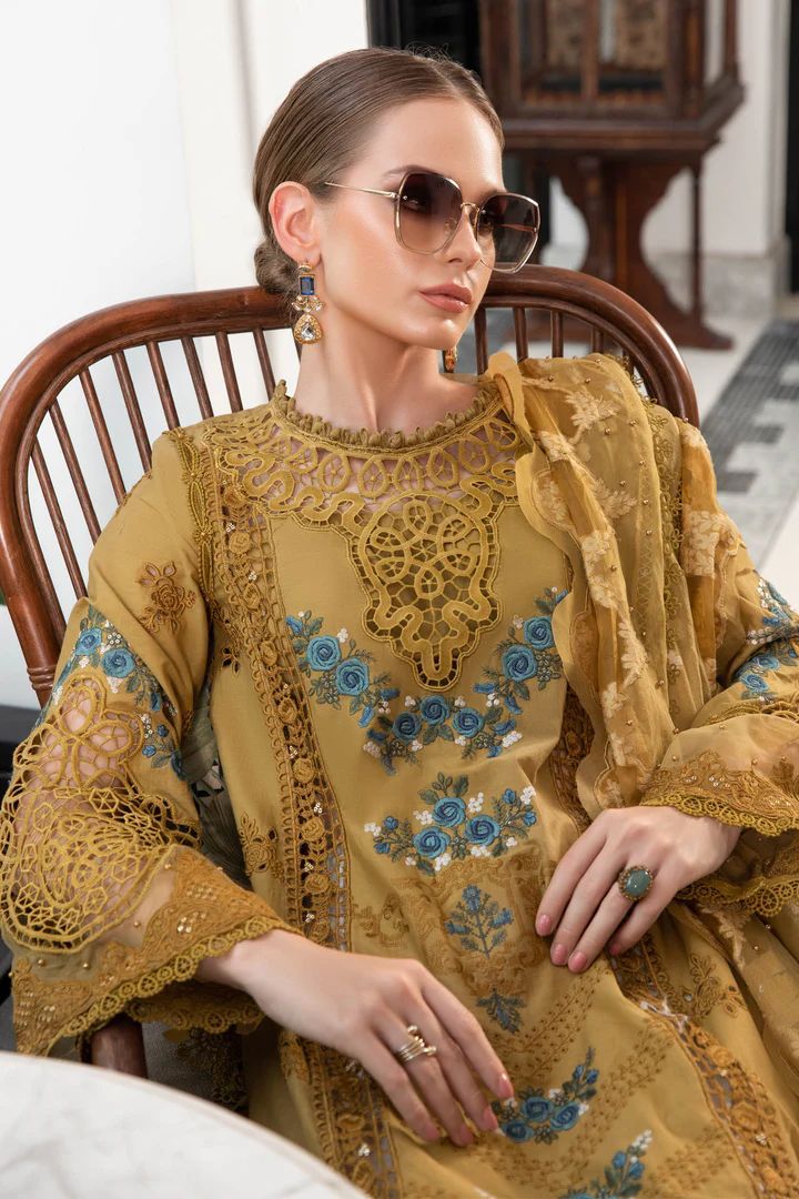 Maria B Luxury Embroidered Lawn Suit