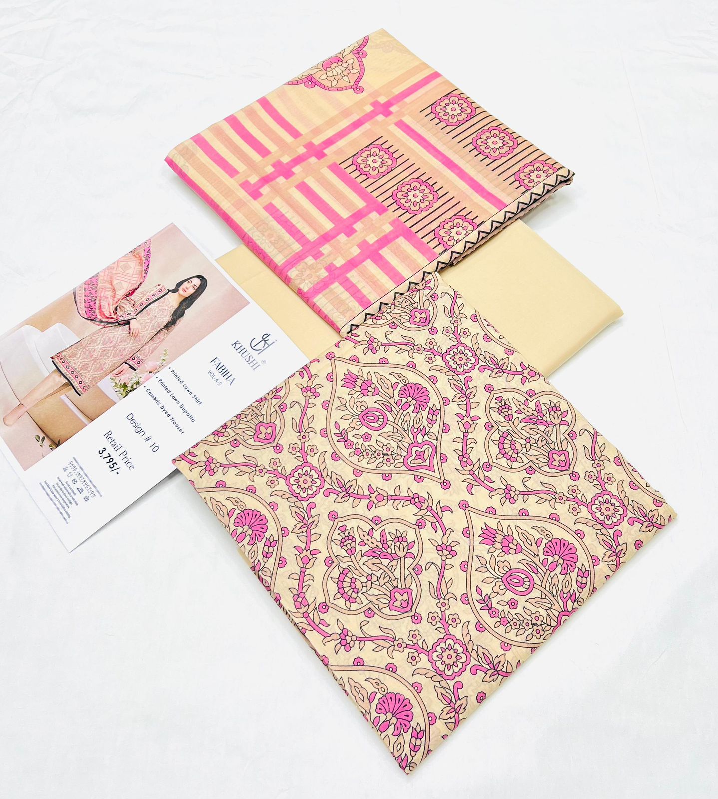 Khushi Digital Printed Lawn 3 Piece Suit