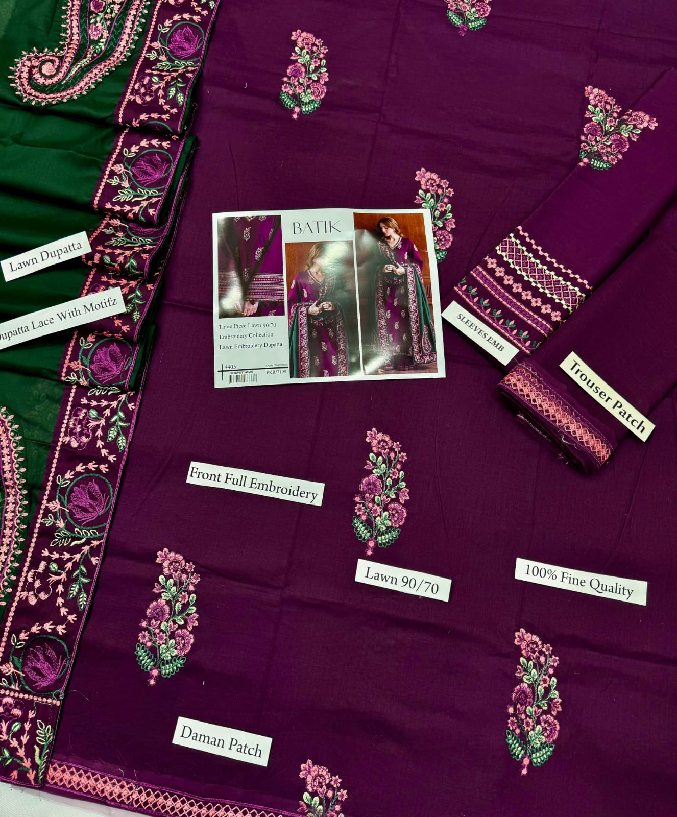 Batik Ready to Wear Lawn Suit