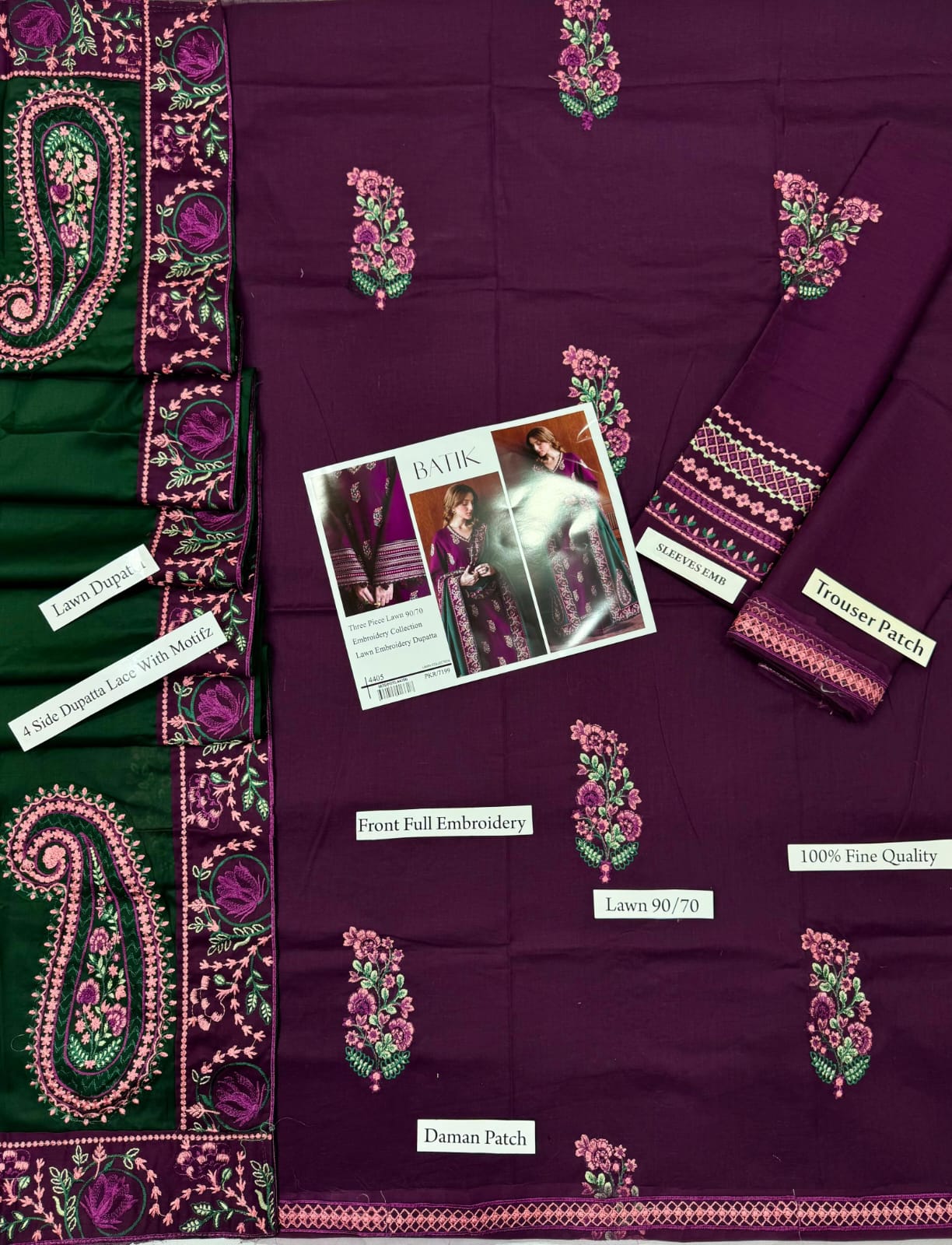 Batik Ready to Wear Lawn Suit