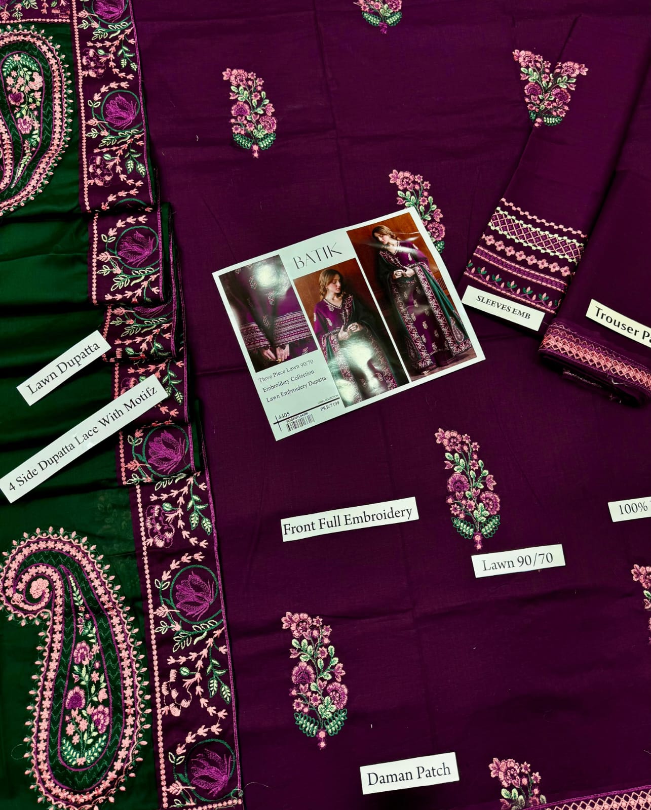 Batik Ready to Wear Lawn Suit
