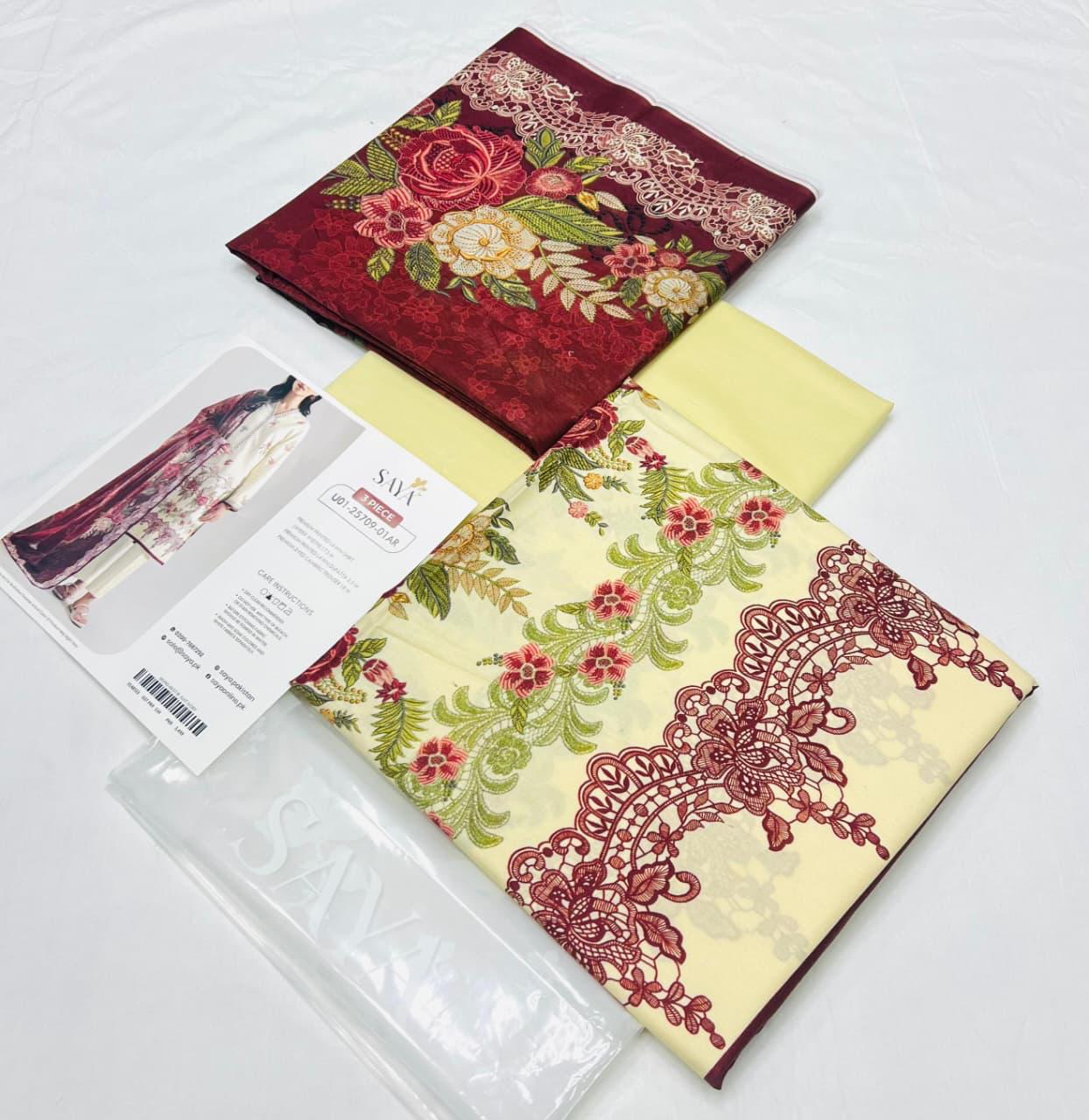 SAYA Lawn 3 Piece