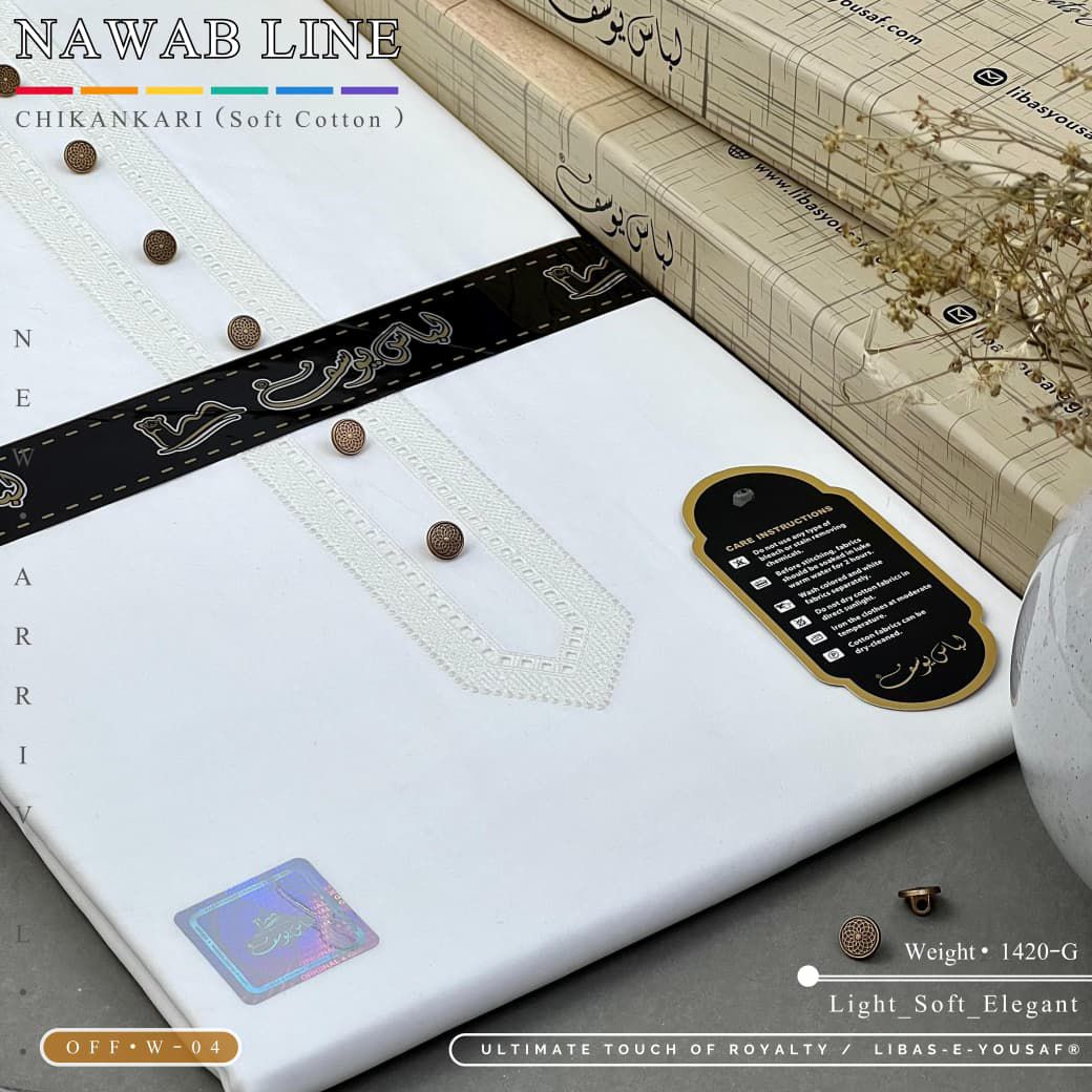 LIBAS E YOUSAF. CHIKANKARI