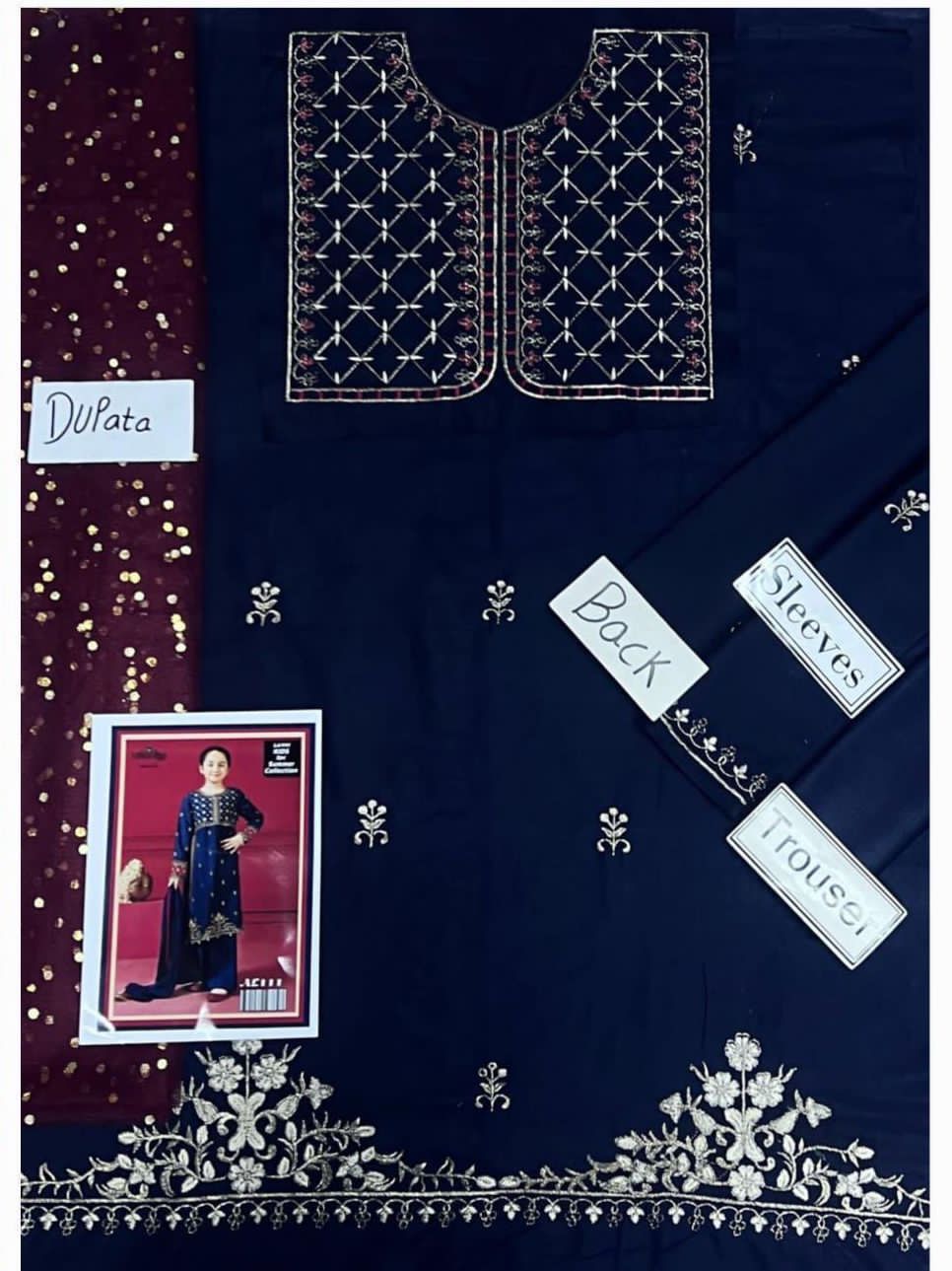 Kids Lawn Eid Collection 3 Piece Embroidered Girls