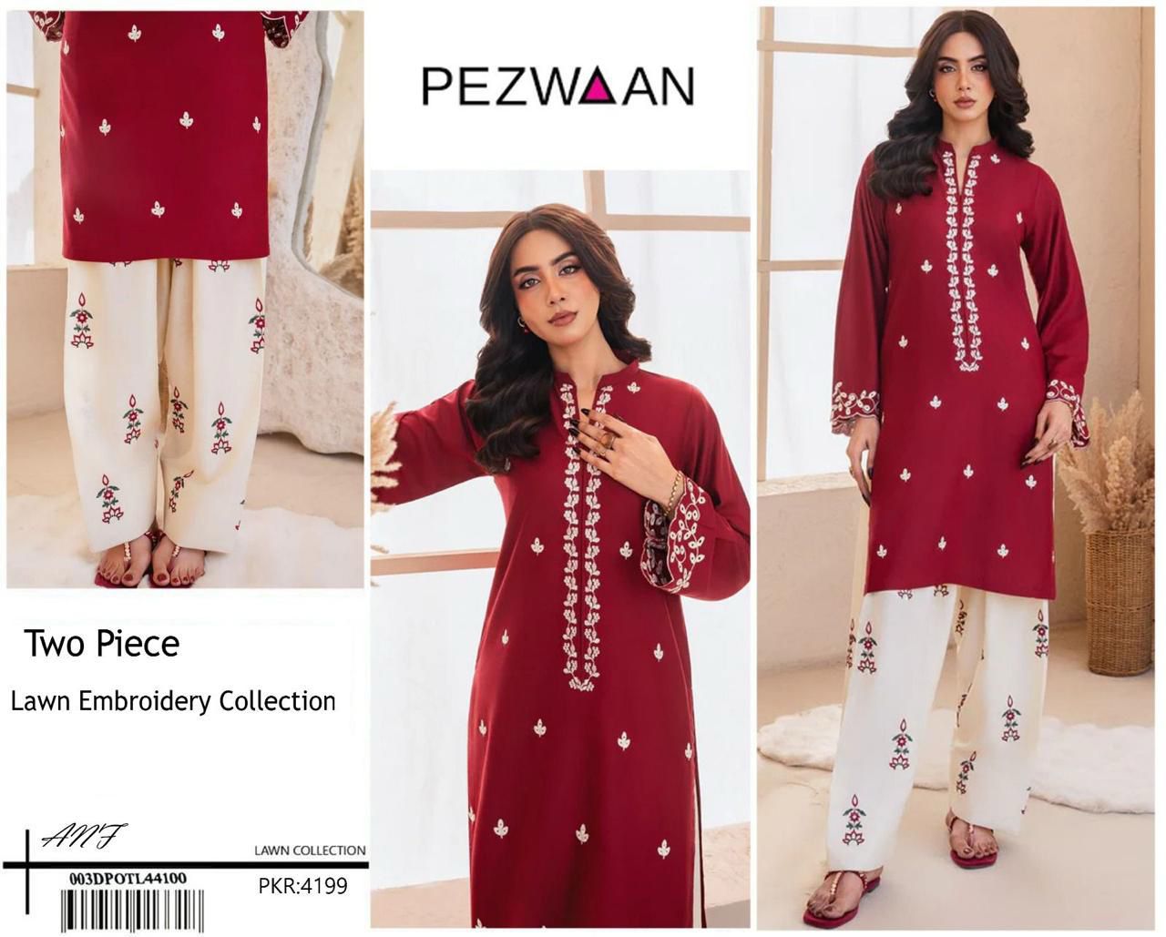 PEZWAN Two Piece Lawn Suit