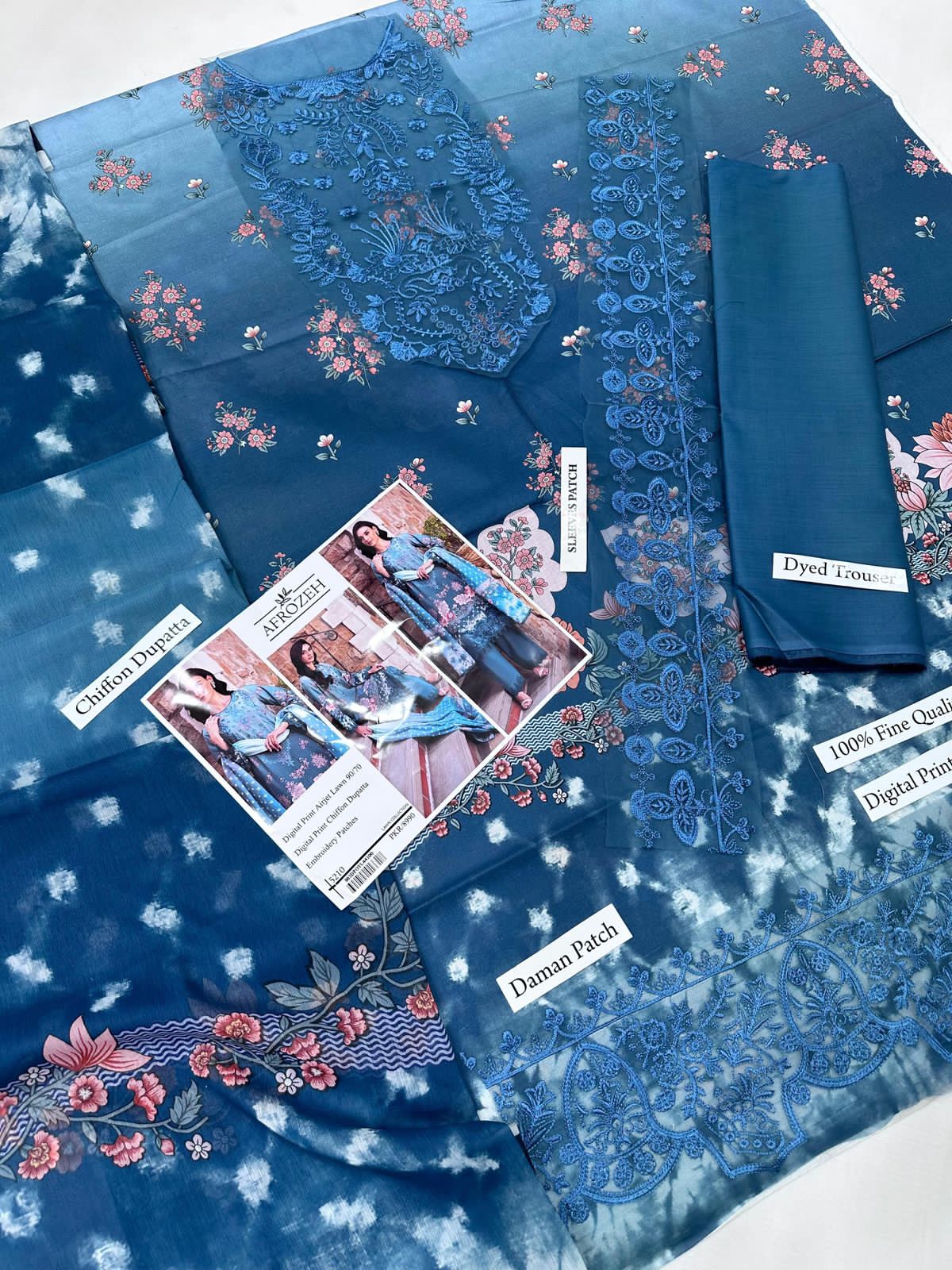 Afrozeh Luxury Digital Print Airjet Lawn