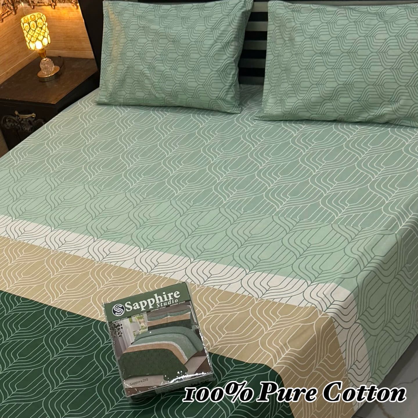 Pure Cotton King Size Bedsheet Set