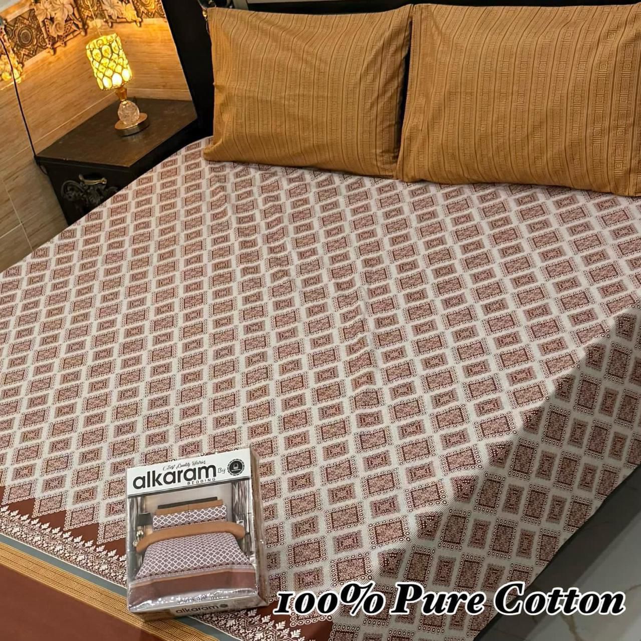 Pure Cotton King Size Bedsheet Set