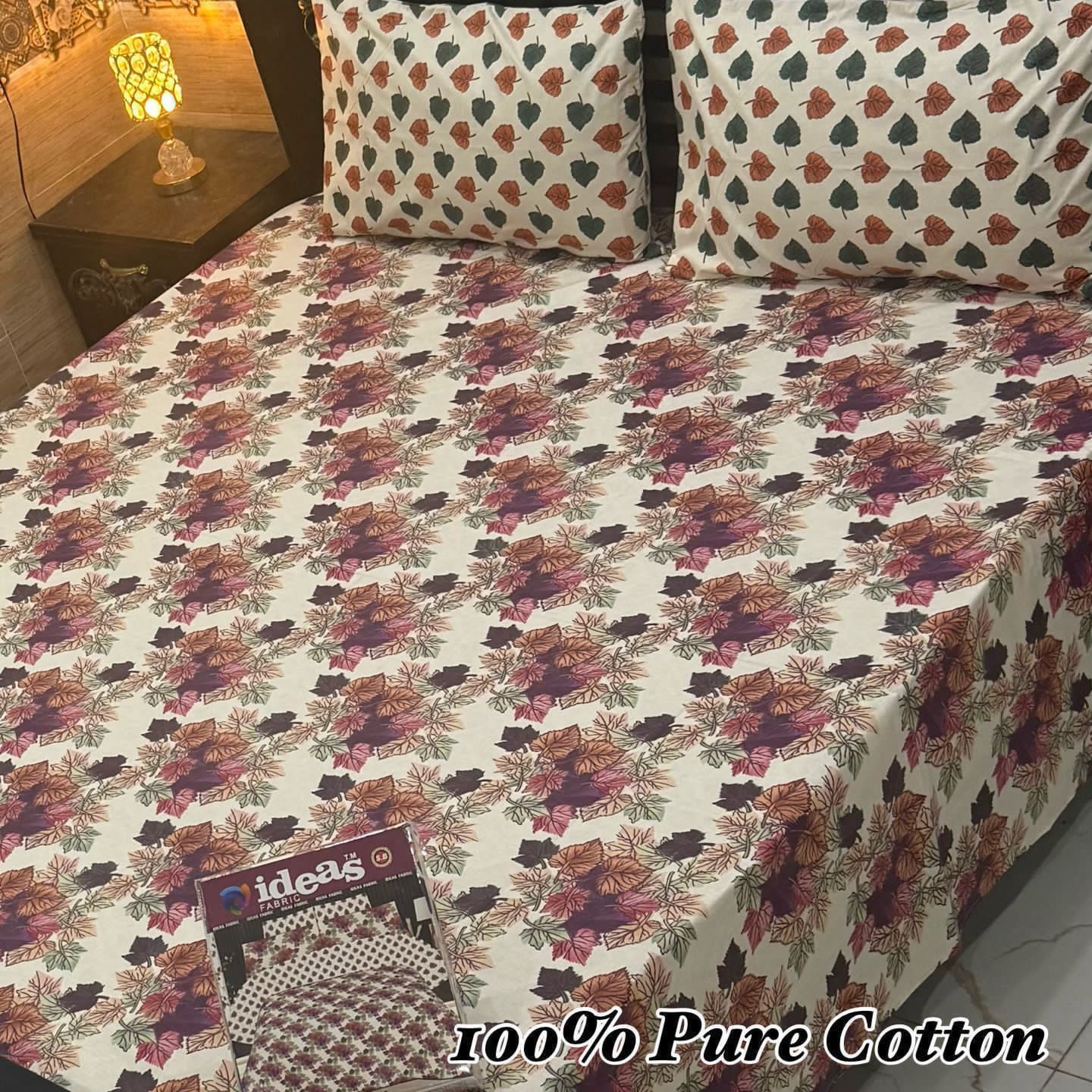 Pure Cotton King Size Bedsheet Set