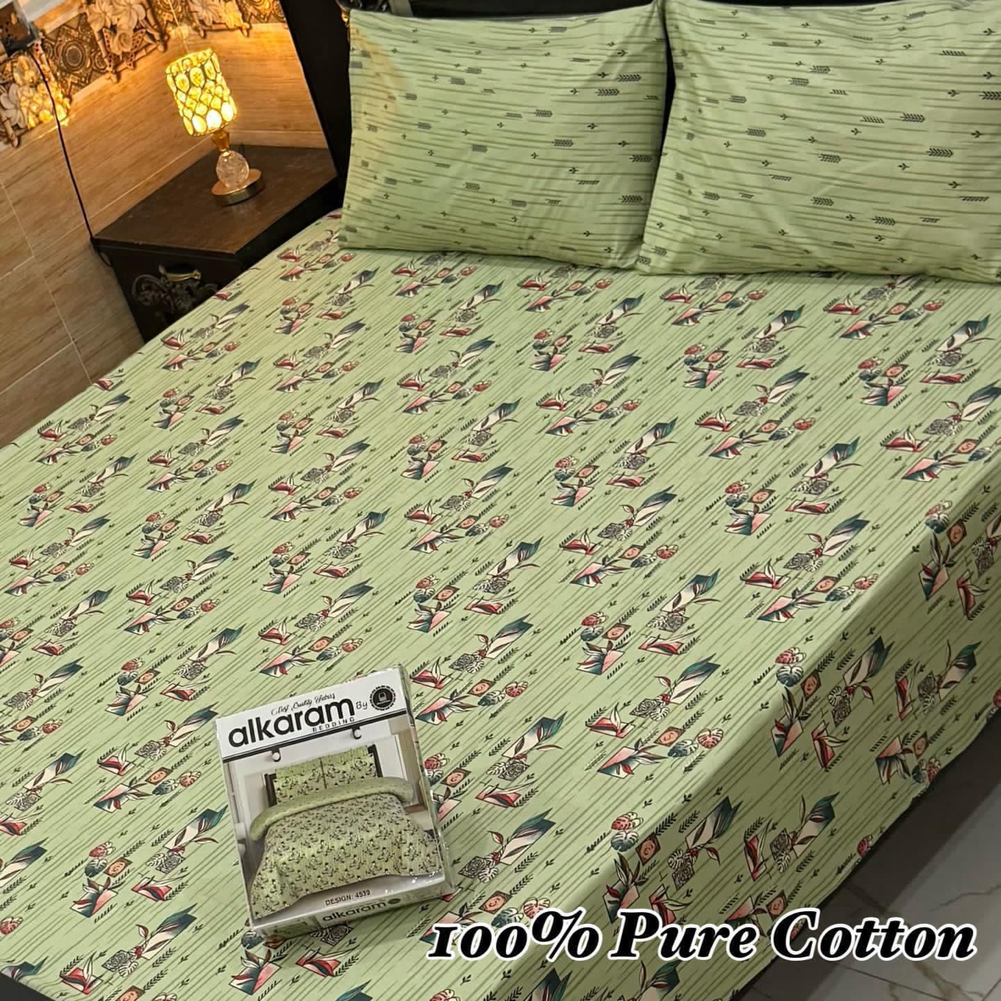 Pure Cotton King Size Bedsheet Set