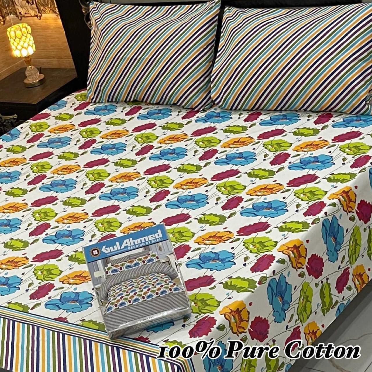 Pure Cotton King Size Bedsheet Set