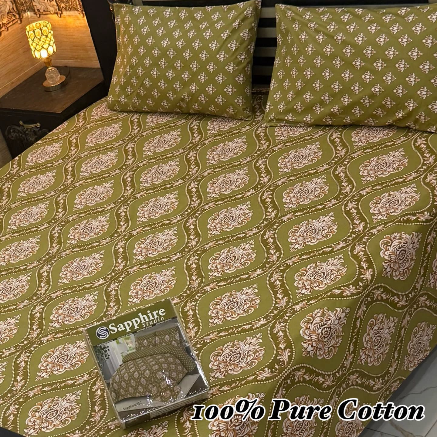 Pure Cotton King Size Bedsheet Set
