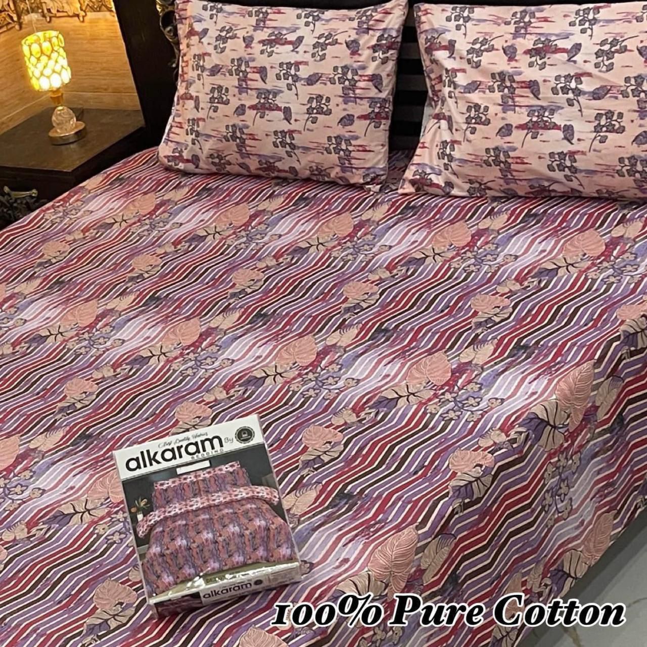 Pure Cotton King Size Bedsheet Set
