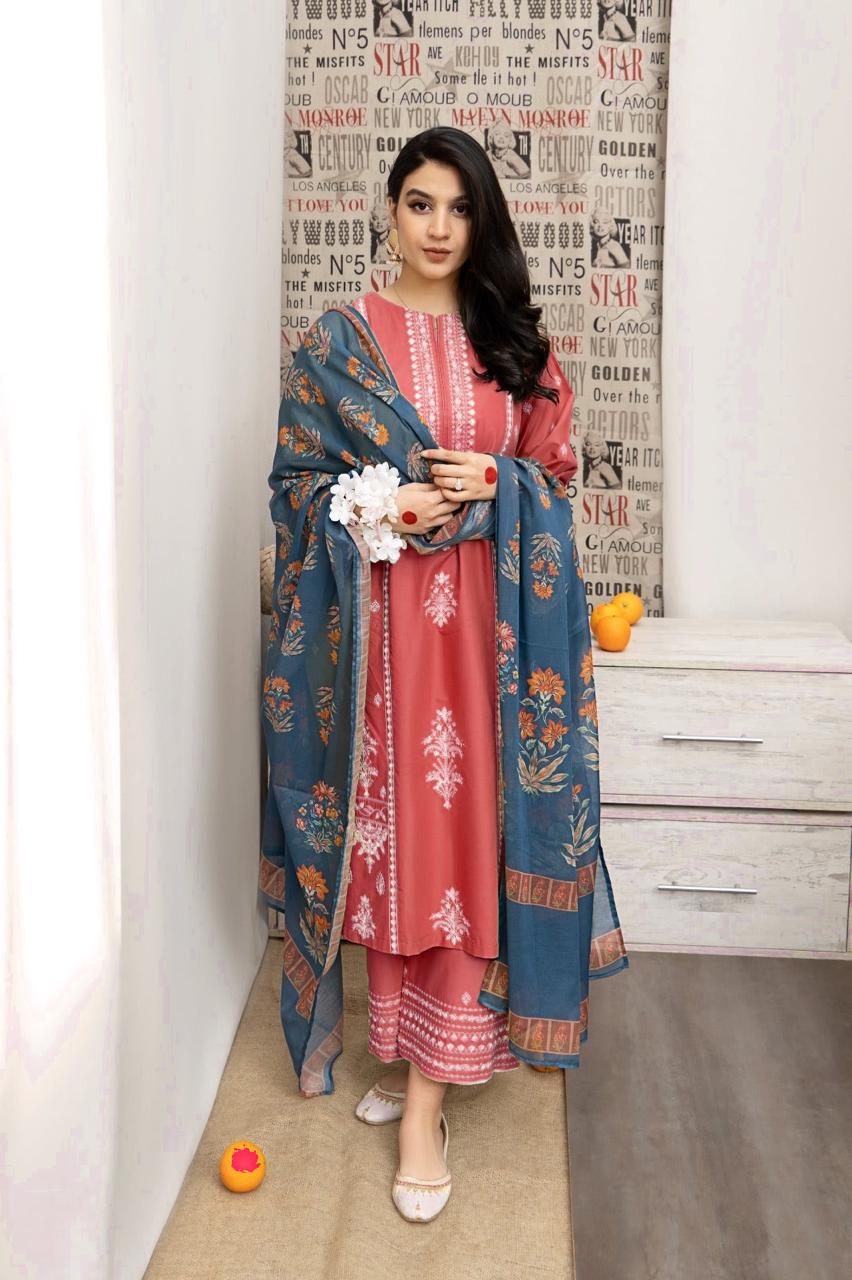 URGE Luxury Embroidered Lawn Suit