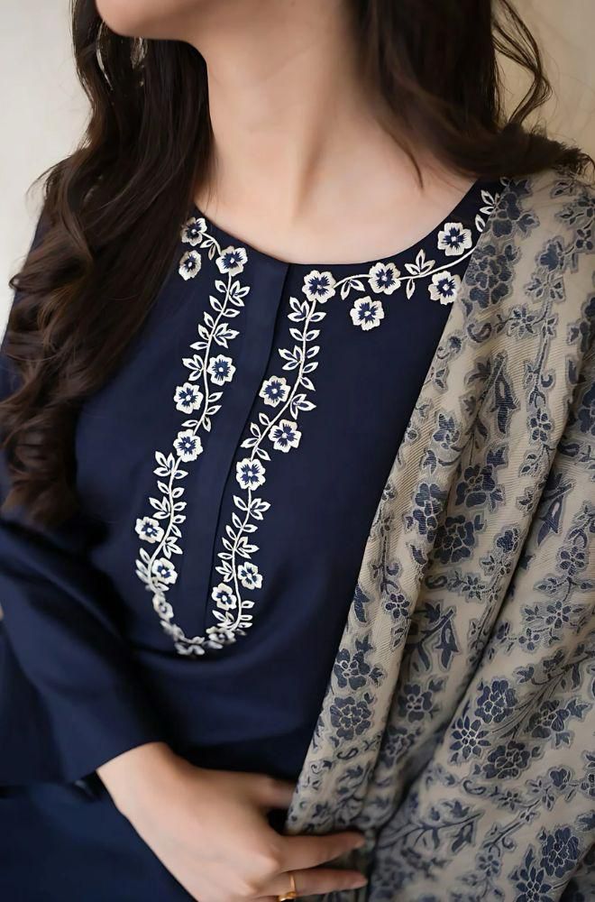 ASLING Luxury Embroidered Lawn Suit